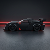 black racing brick car model side profile racing style